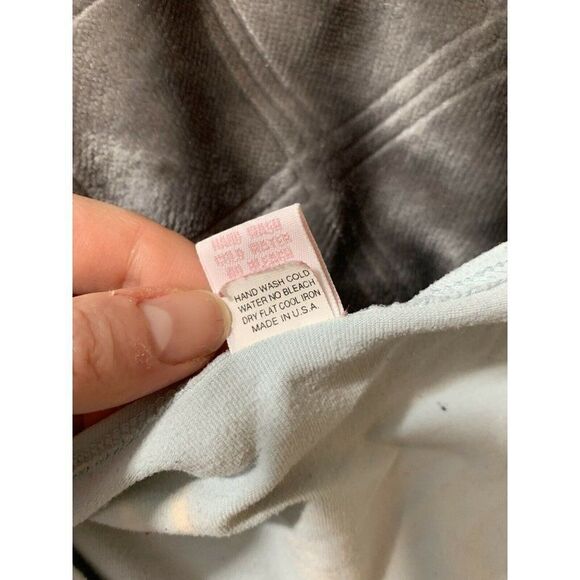 Only Hearts Womens Solid Light Blue Long Sleeve Nylon Top T Shirt Small - Picture 7 of 9